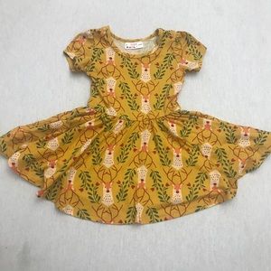 DotDotSmile deer dress 12-24mo EUC